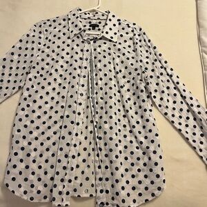 Talbots Polka Dot Button-Up Shirt